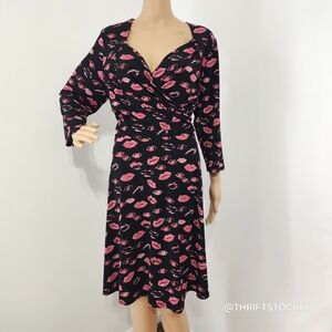 Leota Lip Print Dress